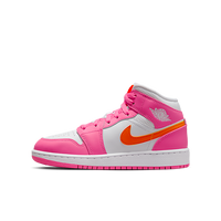 Air Jordan 1 MID 'Pinksicle Safety Orange' (GS)