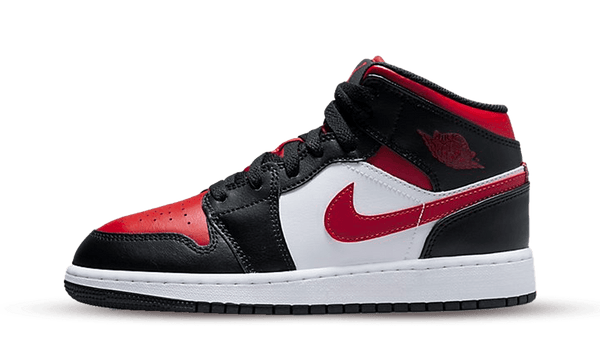 Air Jordan 1 MID ‘Bred Toe/Alternate Bred’ (GS) - Sneakr Avenue