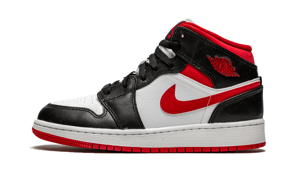 Air Jordan 1 MID 'White Red Gym Black' (GS) – Sneakr Avenue